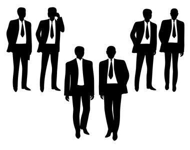 iş adamı siluet vektör