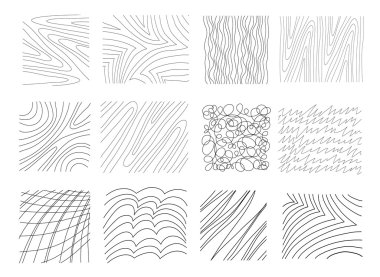 Dokular çizilmiş bir dizi.