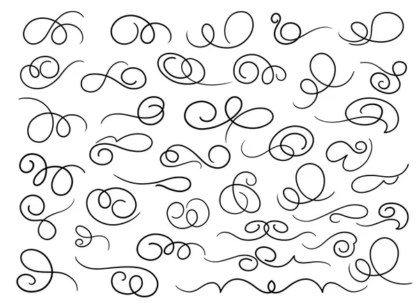 Dekoratif swirls. Tasarımcılar koleksiyonu.