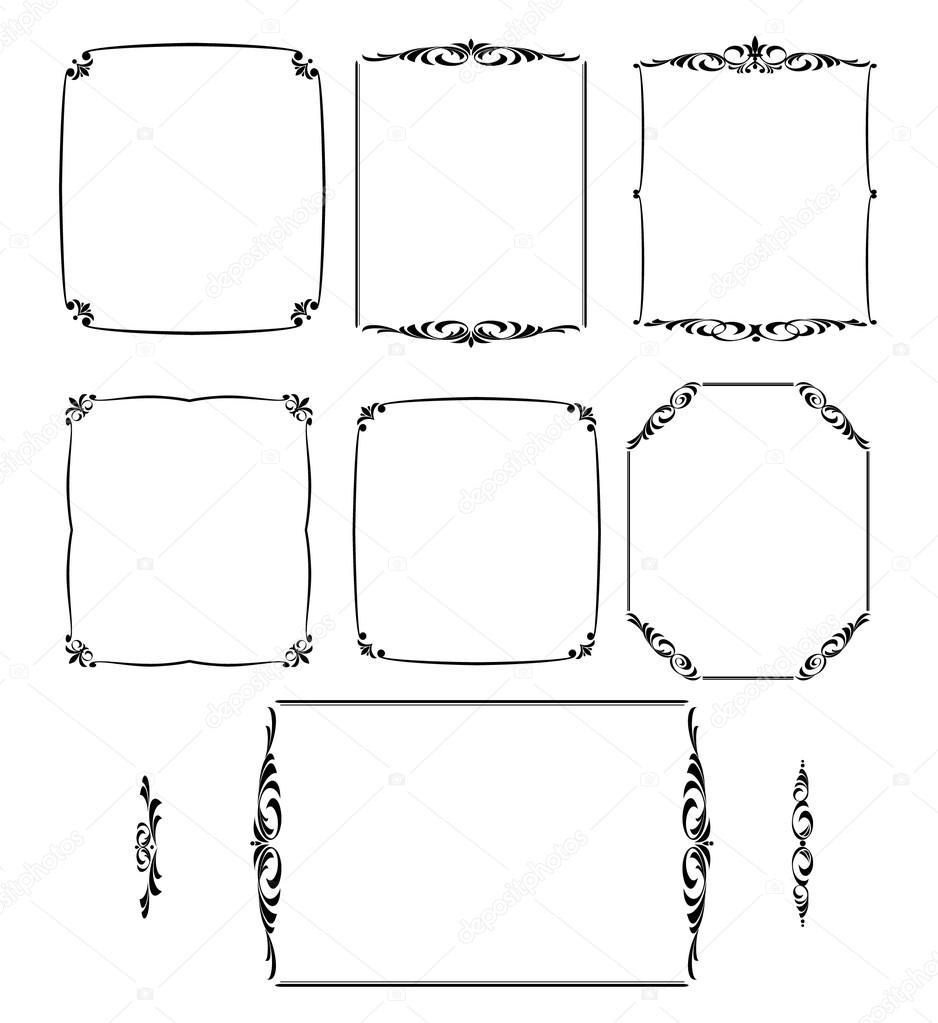 Decorative frames.Vector.