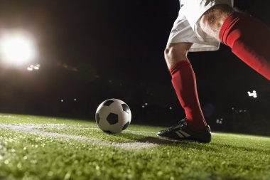 Bir Köşe vuruşunda yapma futbolcu
