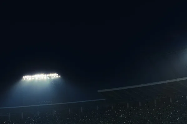 Visa stadium lampor på natten — Stockfoto