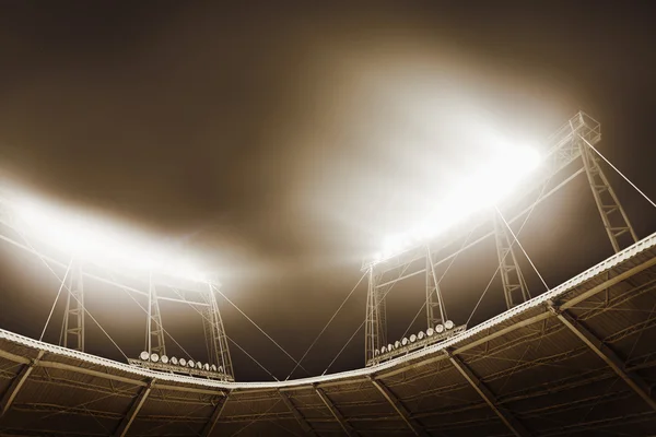 Vista de las luces del estadio por la noche —  Fotos de Stock