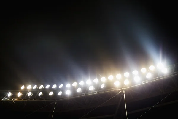 Vista das luzes do estádio à noite — Fotografia de Stock