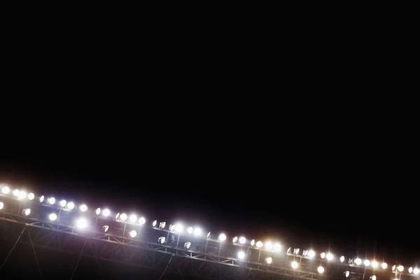 Vista delle luci dello stadio di notte — Foto Stock