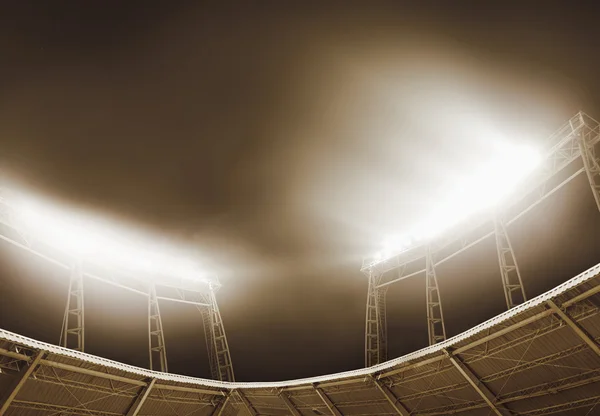 View of stadium lights at night — Stock Photo, Image