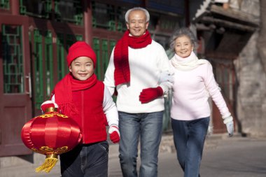 Aile Çin yeni yılı kutladı