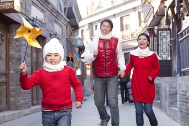 Aile içinde Hutong eğleniyor