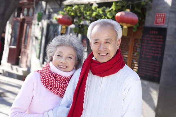 Portrait of senior couple — Stock Photo, Image