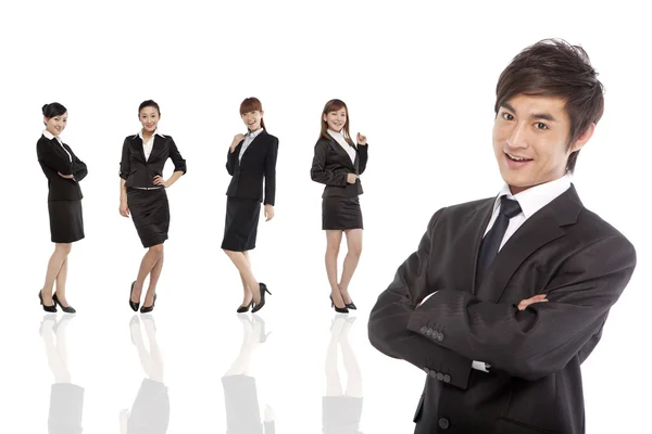 Professional and confident business team — Stock Photo, Image