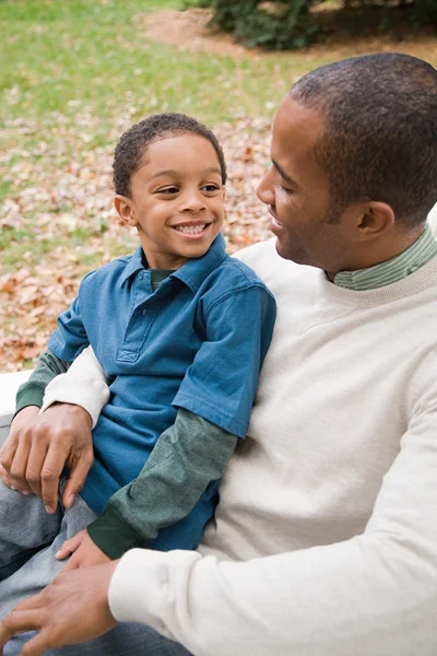 Retrato de padre e hijo — Foto de Stock