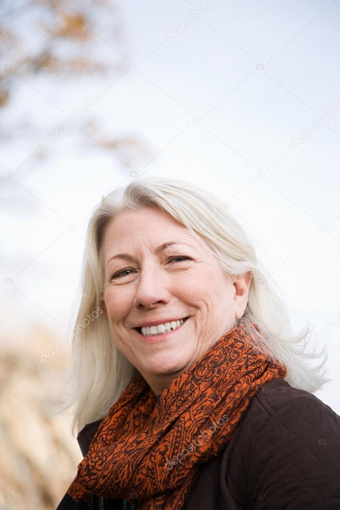 portrait of a smiling senior woman