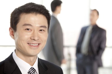 Genç iş adamının portresi