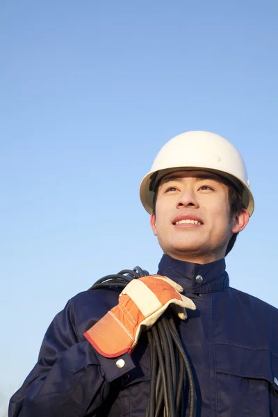 Manual worker looking away — Stock Photo, Image