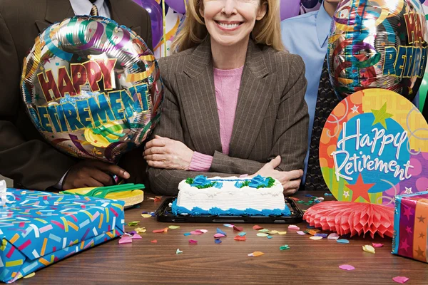 Retirement party in business office — Stock Photo, Image