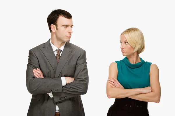 Couple staring at each other — Stock Photo, Image