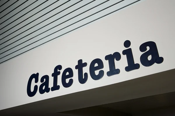 Cafeteria sign in hospital — Stock Photo, Image