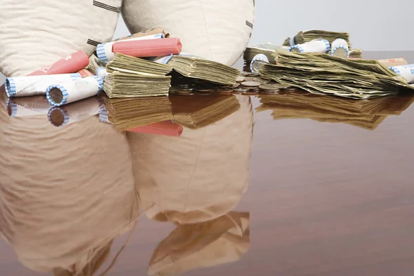 Para masada yığını — Stok fotoğraf