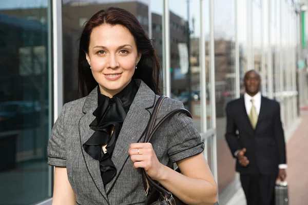 Businesswoman looking on camera — Stock Photo, Image