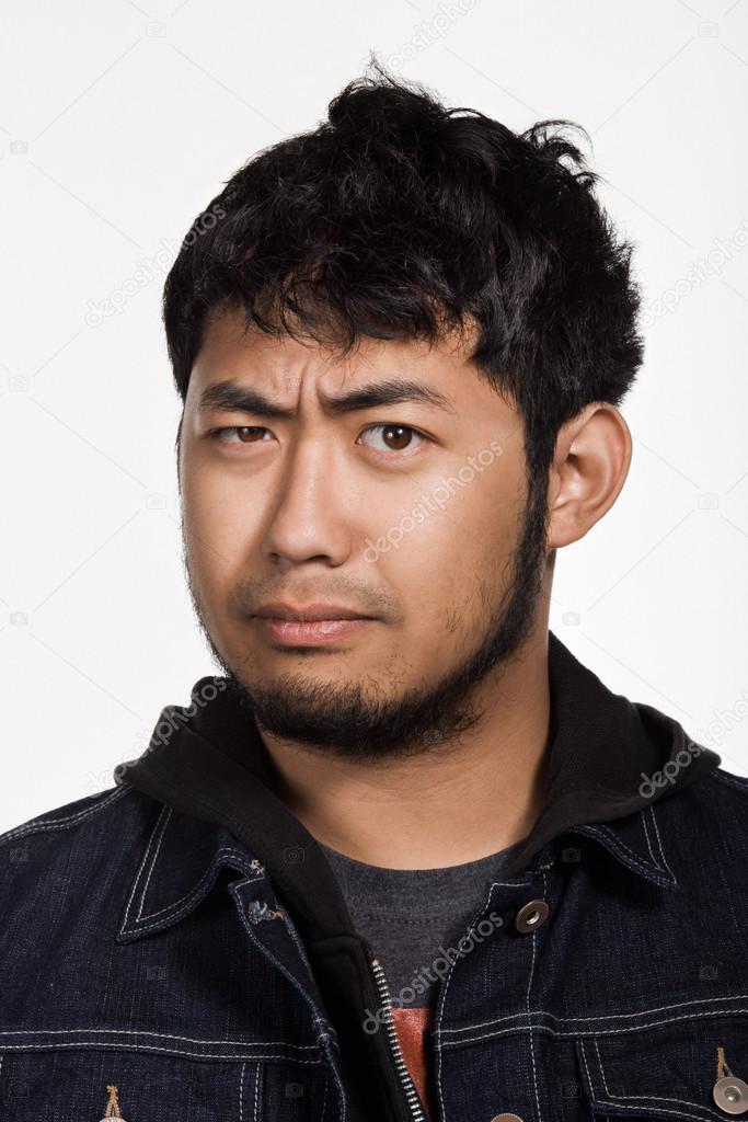 Portrait of young adult asian man