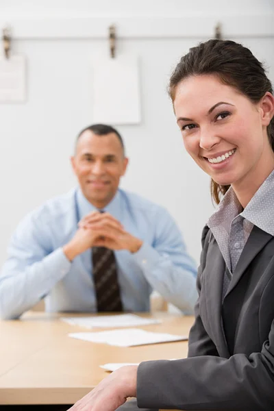 Colleagues on meeting in business office — Stock Photo, Image