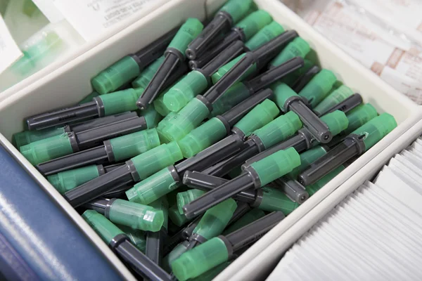 Box of medical supplies — Stock Photo, Image