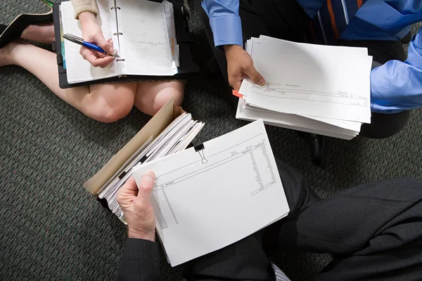 Vergadering op het tapijt in office — Stockfoto