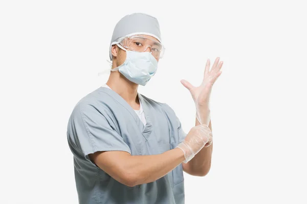 Portrait of a young asian surgeon — Stock Photo, Image