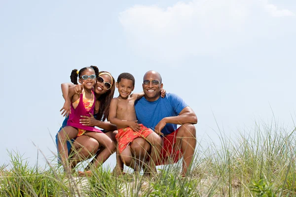 Retrato de una familia sonriendo — Foto de Stock