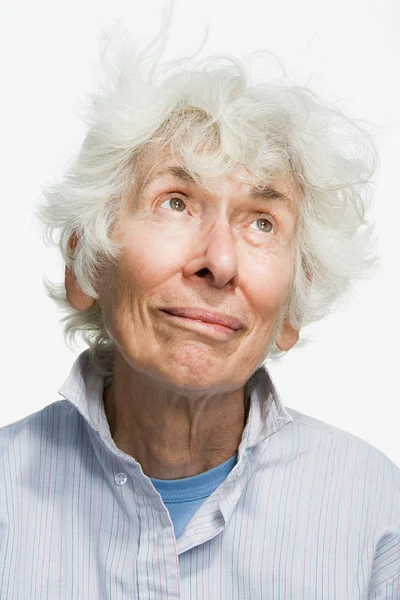 Portrait of a senior adult woman — Stock Photo, Image