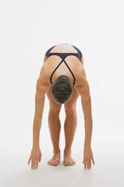 Female swimmer diving — Stock Photo, Image