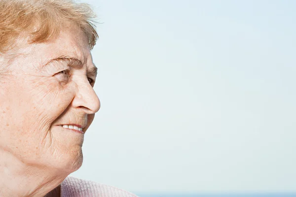 Profile of a senior woman — Stock Photo, Image