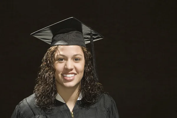 Портрет выпускницы — стоковое фото
