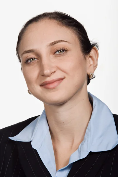 Retrato de mujer caucásica adulta joven — Foto de Stock