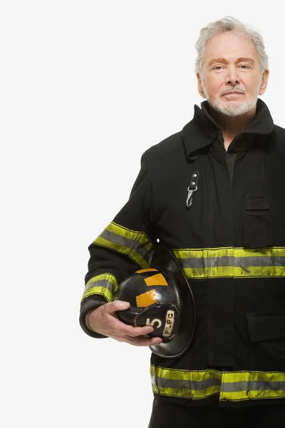 Retrato de un bombero con casco —  Fotos de Stock