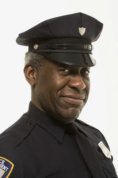 Oficial de policía sonriente — Foto de Stock