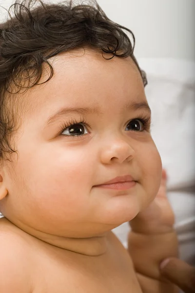 Schattige baby gezicht portret — Stockfoto