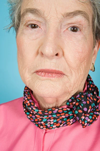 Portrait of a senior adult woman — Stock Photo, Image