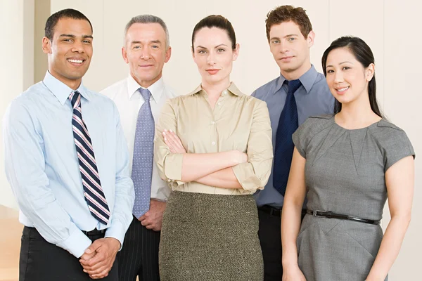 Retrato de cinco colegas de negocios — Foto de Stock