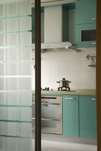 Interior of modern empty kitchen — Stock Photo, Image