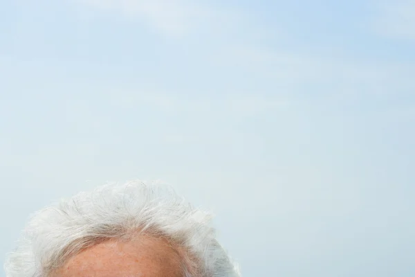 Senior woman's forehead — Stock Photo, Image