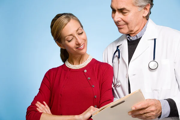 A doctor and patient Stock Image