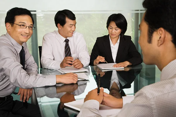 Chinese businesspeople on a meeting Stock Image