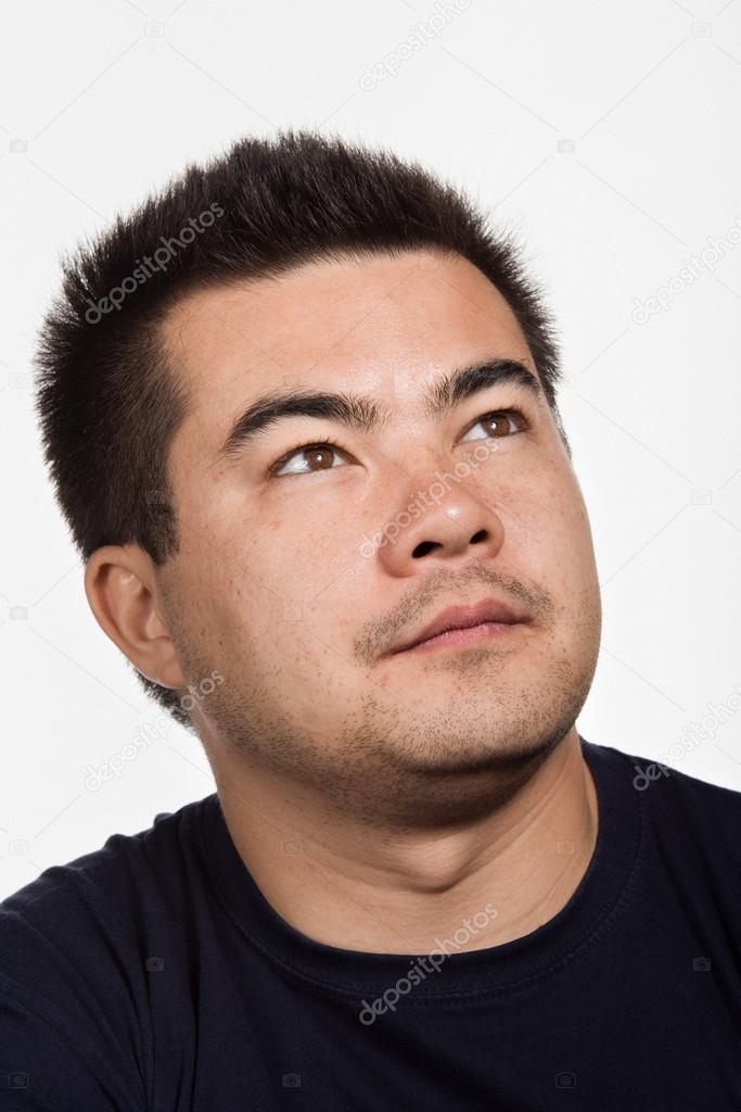Portrait of young adult asian man