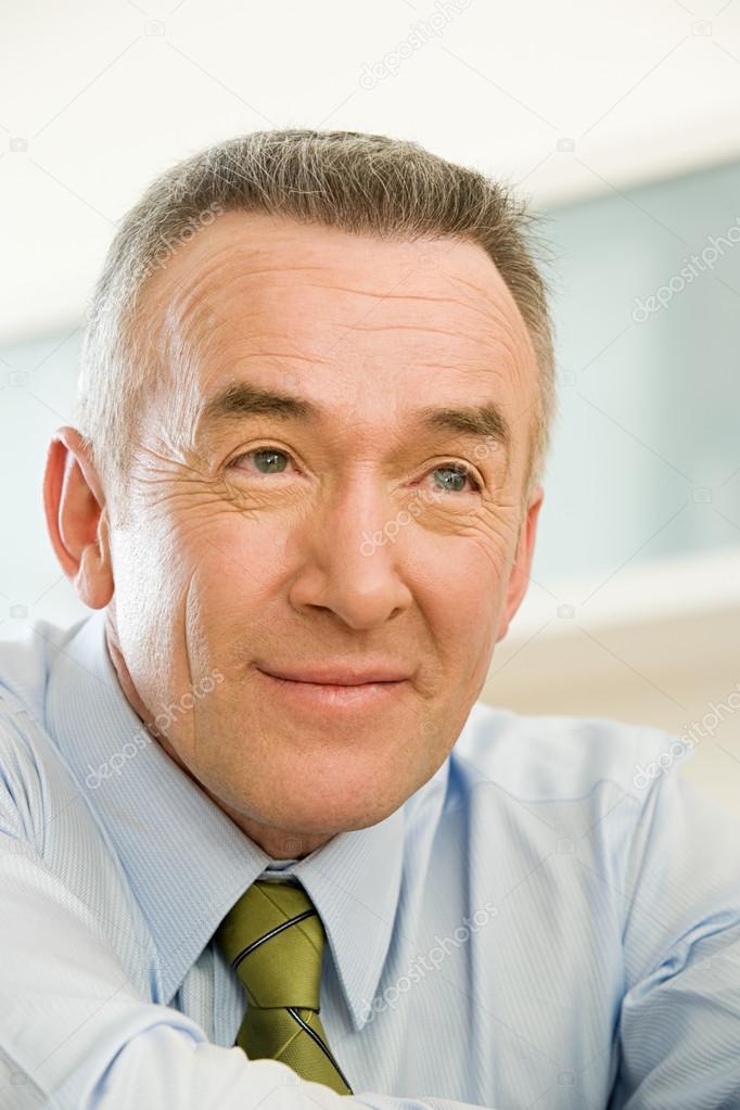 Headshot of a mature businessman