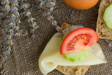 Yaz köylünün kahvaltı alanında. Portre