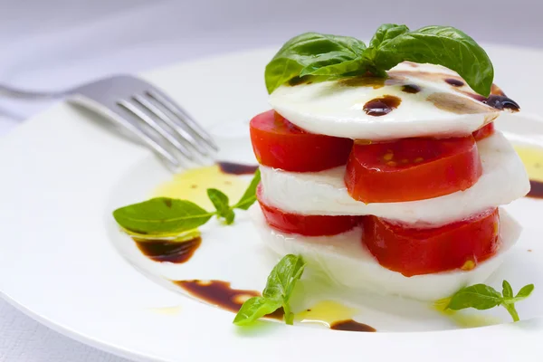 Salade italienne traditionnelle. Gros plan — Photo