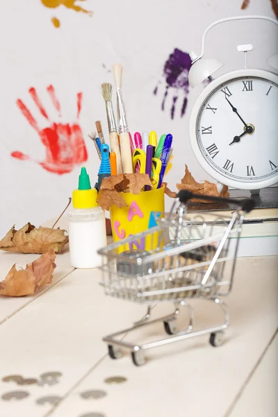 Zurück zu den Schulkosten. — Stockfoto