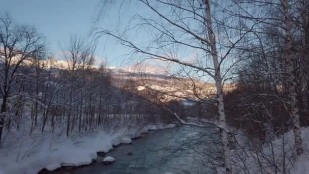 Řeka Drava Východním Tyrolsku — Stock video