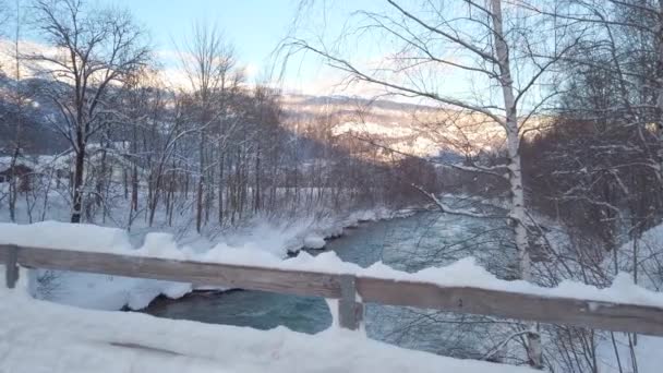 Fiume Drava Nel Tirolo Orientale — Video Stock